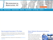 Tablet Screenshot of neurosurgicalassociatespc.com